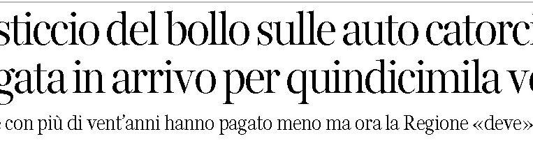 Pagamento bolli auto 20-29 anni